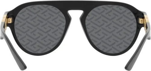 Vista 4 de Versace Gafas de sol para hombre marco negro lentes gris oscuro azul 0000in
