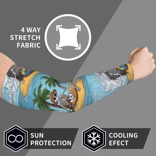 Vista 8 de RIMENCH Mangas de protección solar para brazos, cubierta de tatuaje, mangas solares para hombres, mujeres y jóvenes