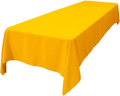 Vista 174 de LA Linen Mantel rectangular lavable de popelín de poliéster, resistente a las manchas y a las arrugas, cubierta de mesa 60x84, mantel de tela