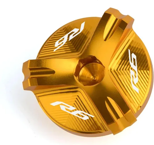 Vista 9 de Tapa de tapón de llenado de aceite de motor CNC para motocicleta, compatible con Yamaha YZF R1 R3 R6 YZFR1 1998-2020 YZFR3 2015-2021 YZFR6 YZFR6S R1