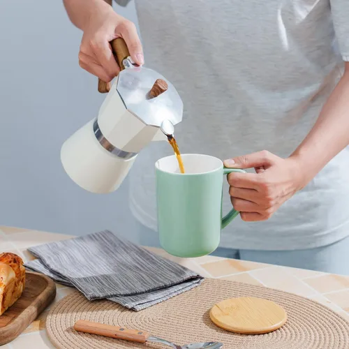 Vista 7 de CEEFU Taza de Té de Porcelana con Infusor y Tapa, Tetera con Filtro y Posavasos, Taza de Té de Hojas Sueltas Infusor Preparador, 16 OZ para Verde