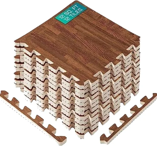 Vista 10 de Yes4All Alfombrillas Entrelazadas de EVA, Baldosas de Suelo tipo Rompecabezas, Acolchado de Suelo de Espuma con Borde para Muebles, Espacio