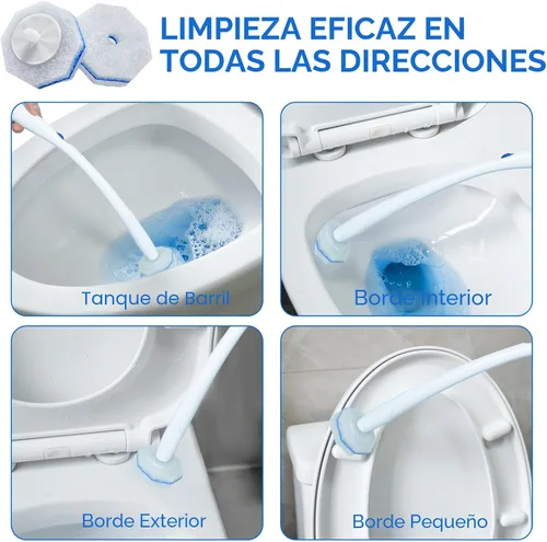Vista 6 de 30pcs Recambios desechables de la cabeza del cepillo del inodoro