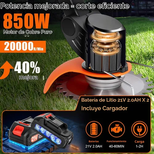 Vista 5 de Wacker eléctrico sin cable, alimentador de malezas con pilas con ruedas Negro oscuro