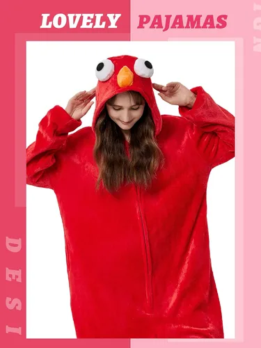 Vista 2 de QSTYLE Adult Animal Onesie Halloween Costume,One Piece Cosplay Suit for Women and Men