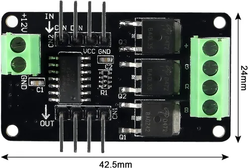 Vista 2 de Alinan 2 unids a todo color RGB LED tira luz controlador módulo escudo microcontrolador para STM32 AVR V1.0 para 5V MCU sistema