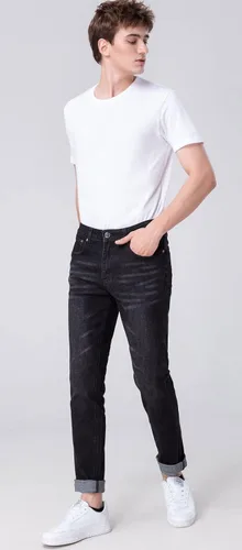 Vista 2 de Plaid&Plain Jeans ajustados para hombre