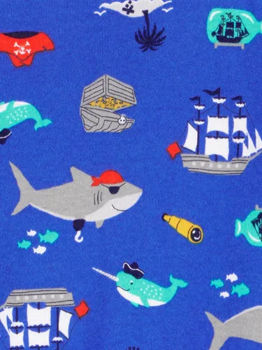 Vista 55 de Simple Joys by Carter's Pijama de algodón sin pies de ajuste cómodo para niños (3 unidades)