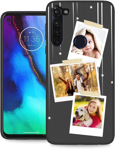 Vista 46 de Funda personalizada para Motorola Moto G Stylus 2020 con nombre de foto, texto y foto, GStylus personalizado -20 funda suave y fina (negro) de 6.4