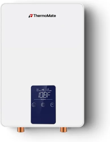 Vista 9 de ThermoMate Calentador de agua eléctrico con mini tanque, 1.32 galones, pequeño calentador de agua debajo del fregadero para punto de uso, agua