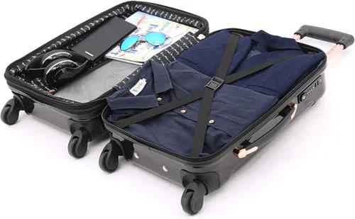 Vista 9 de Kensie Alma - Equipaje rígido con ruedas giratorias para mujer Negro T-57920-001