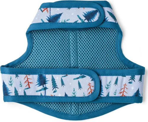 Vista 4 de Mile High Life Arnés para perro, chaleco floral de malla de aire para perros y gatos pequeños de 20 libras, fácil de poner, cierre fácil ajustable