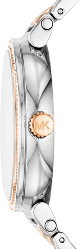 Vista 2 de Michael Kors Correa de acero inoxidable Sofie para mujer con correa de acero inoxidable, plata, 14 reloj casual (Modelo MK3880)