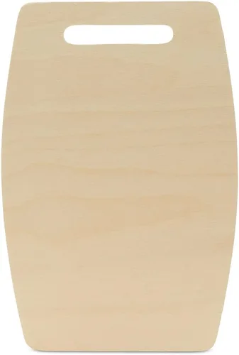 Vista 12 de Tablas de cortar de madera, 12 pulgadas con bordes redondeados, paquete de 1 tabla de cortar de madera de pájaros carpinteros, para cocina Bordes