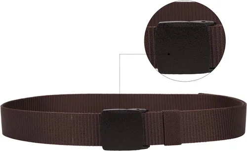 Vista 2 de Cinturón de nylon de la lona con la hebilla plástica del tirón cinturón táctico para los pantalones de carga