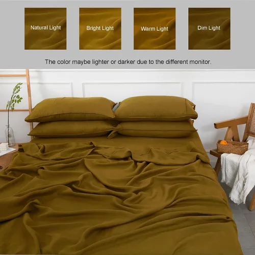 Vista 4 de S VICTORY SYMBOL Juego de 2 fundas de almohada 100 % lino natural francés de 20 x 30 pulgadas, fundas de almohada suaves y duraderas, color verde