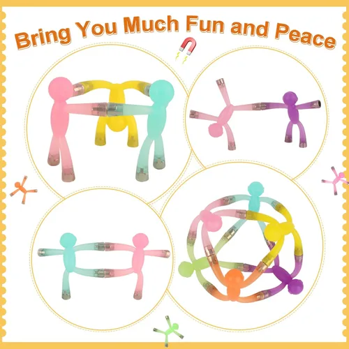 Vista 7 de laleay 6 piezas Juguetes Magnéticos, Figuras de Personas para Niños, Regalos para Adultos y Niños, Hombres Magnéticos para Regalos de Adolescentes