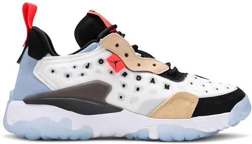 Vista 3 de Nike Jordan Delta 2 CV8121 100 - Tenis de baloncesto para hombre, talla 11.5 de EE. UU, Blanco flash carmesí