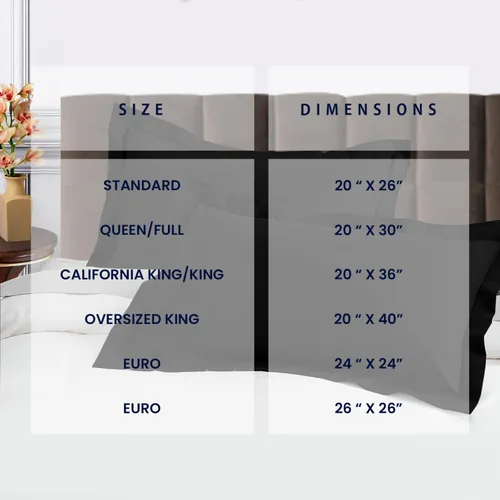 Vista 2 de Kotton Culture Juego de 2 fundas de almohada estándar de 20 x 26 pulgadas, fundas de almohada decorativas, 100% algodón egipcio de 600 hilos
