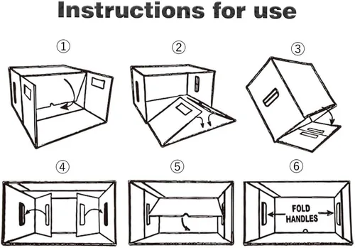 Vista 4 de G-PLUS Caja de almacenamiento para cómics de cómics con capacidad para 150-175 cómics, plegable y apilable, caja corta a prueba de humedad, cartón