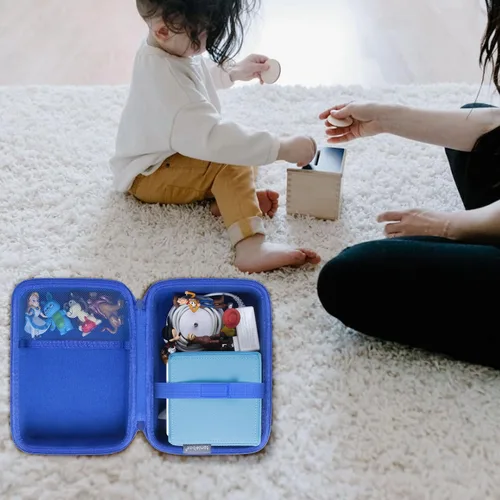 Vista 6 de Aenllosi Toniebox 1/Toniebox 2 Juego de iniciación de reproductor de audio, organizador de reproductor de audio Toniebox, solo funda (azul)