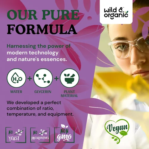 Vista 14 de Wild & Organic Tintura de Desintoxicación y Limpieza Hepática - Cardo Mariano, Complejo Herbal de Raíz de Diente de León - Suplemento Líquido