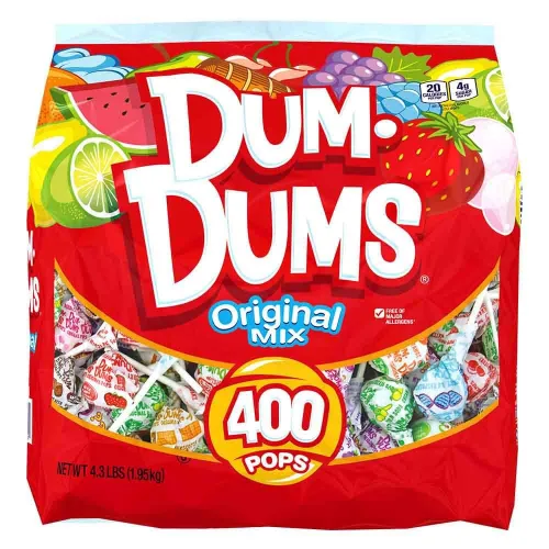 Vista 13 de Dum Dums Original, paletas, libre de la mayoría de alérgenos