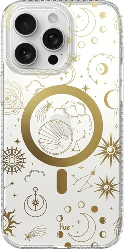 Vista 56 de LONLI Hue - para iPhone 15 Pro Max [Compatible con Magsafe] - Funda de teléfono floral dorada - [Amortiguador de 360°] - Funda de teléfono linda