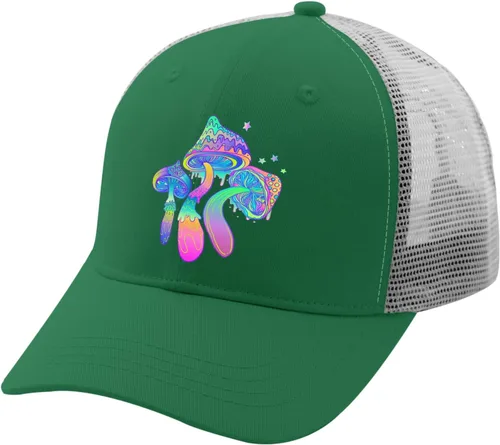 Vista 2 de devor Sombreros de papá con hongos mágicos para papá, gorra de béisbol gráfica para mujer