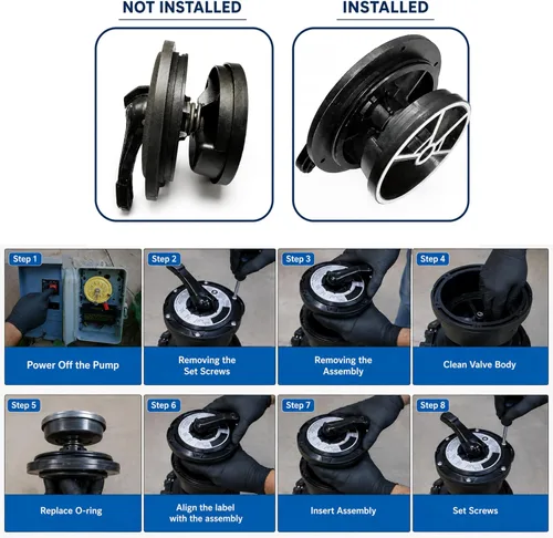 Vista 3 de AppliaFit Cubierta junta tórica compatible con Hayward SPX0714L para válvula SP0714T Vari-Flo XL (paquete de 1)