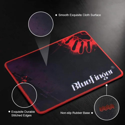 Vista 7 de BlueFinger Combo de teclado RGB para juegos de 87 teclas y mouse retroiluminado teclado arcoíris con cable USB juego de teclado para computadora