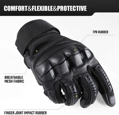 Vista 2 de WTACTFUL Guantes Tácticos para Hombres - Pantalla Táctil - Airsoft Motocicleta Exterior Disfraz
