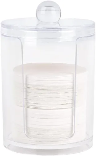 Vista 8 de watchget Soporte de filtro de papel espresso con tapa, dispensador de filtro de café acrílico compatible con filtros de papel redondos de 2.008