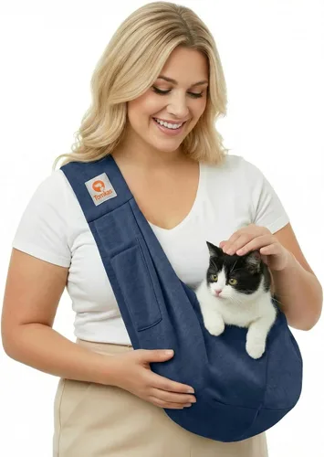 Vista 21 de TOMKAS - Transportador de perros estilo canguro para perros pequeños (negro, para mascotas de 2 a 7 libras)