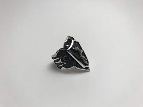 Vista 7 de Dirilis Ertugrul Wolf Zihgir - Anillo de plata de ley 925 K para hombre