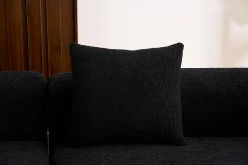 Vista 8 de Sofá modular de 110 pulgadas, sofá cama curvado sin huesos, sofá convertible en forma de L para sala de estar, dormitorio, apartamento, tela