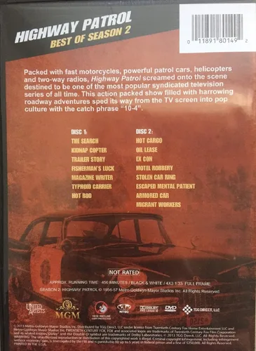 Vista 2 de Highway Patrol Best of Season 2 Dvd