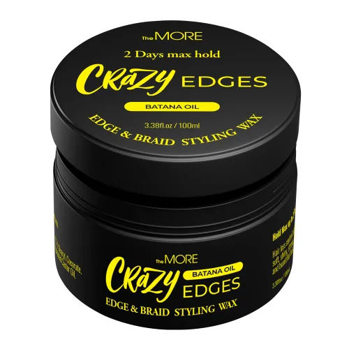 Vista 10 de The MORE Crazy edges Wax 2Days Max Hold, Edge and Braid Styling Wax (3.4 fl oz, aceite de argán)