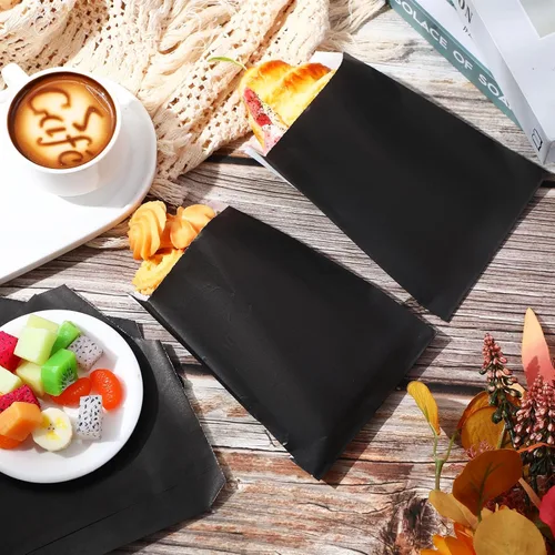 Vista 4 de Lallisa 1000 bolsas de vidrio de 5 x 7 pulgadas, bolsas de papel encerado, fundas para galletas, bolsas de papel de cera para sándwich para fiesta