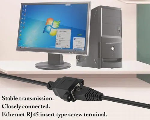 Vista 6 de Adaptador de terminal de tornillo RJ45 macho a 8 pines RJ45/8P 8C, extensor de cable Ethernet Cat5 a 8 pines, terminal de tornillo sin soldadura