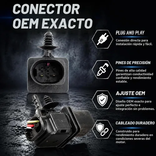 Vista 6 de 1 par de sensores de oxígeno hacia arriba izquierda derecha para Ford 2014-2009 Van 4.6l