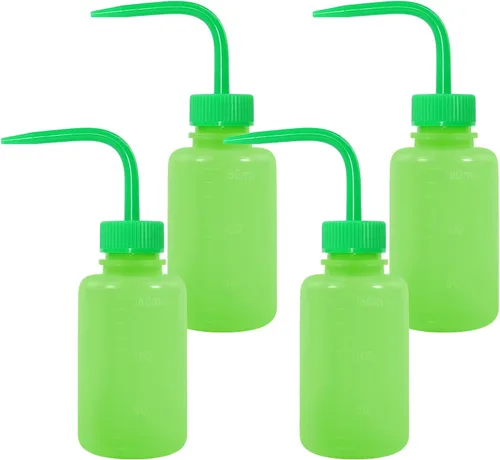 Vista 23 de Paquete de 4 botellas de lavado de tatuajes con difusor de chorro de agua (negro, 5.1 fl oz)