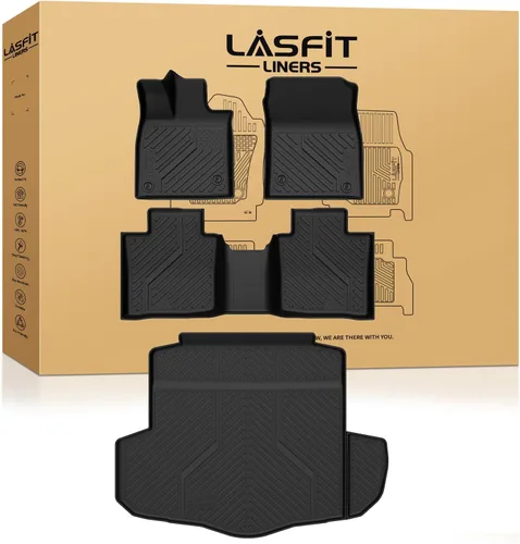 Vista 51 de LASFIT Alfombrillas para Freightliner Cascadia 2008-2017, protección para todo tipo de clima, revestimientos de automóvil de elastómero