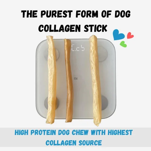 Vista 3 de Amazing Dog Treats Pequeña barra de colágeno – (6 pulgadas – 8 unidades) – Rollos de mejillas de carne de res de colágeno para perros – Palitos