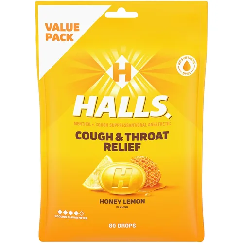 Vista 19 de HALLS Defense - Gotas de vitamina C cítricas surtidas, paquete económico, 80 gotas Gotas para la garganta, paquete económico