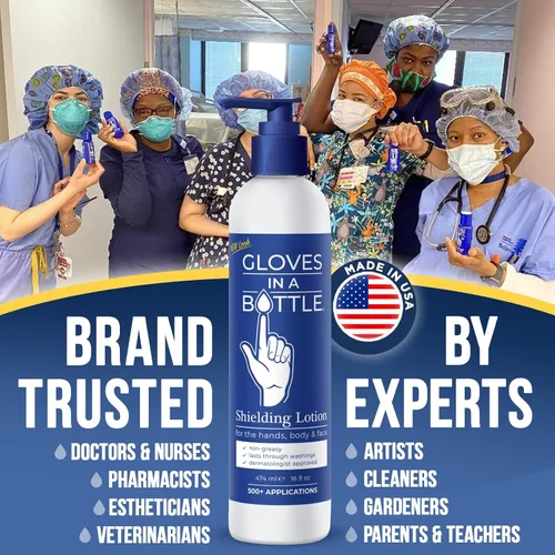 Vista 5 de Crema de manos Working Hands de Gloves In A Bottle – Loción hipoalergénica hidratante para manos severamente agrietadas – Tratamiento protector