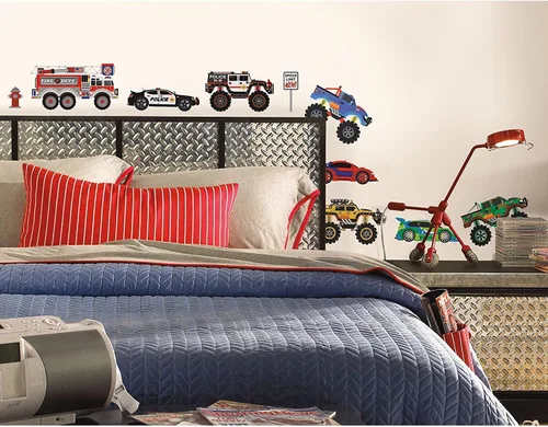 Vista 2 de RoomMates Nuevo límite de velocidad: calcomanías de pared para camiones
