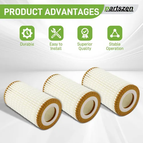 Vista 4 de 05102905AB Filtro de aceite con juntas tóricas Compatible con Mercedes-Benz AMG E300 E550 C320 C230 CL550 CLK55 2005-2011