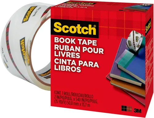 Vista 5 de Scotch Cinta adhesiva para libros 845, Transparente