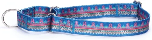 Vista 27 de Collar de perro de nailon resistente, collar ajustable de martingala para perros para caminar y entrenamiento para perros machos y hembras perros